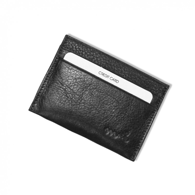 Protège CB Barrière RFID 4 cartes Cuir Noir Protège CB Barrière RFID 4 cartes Cuir Noir