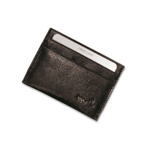 Protège CB Barrière RFID 6 cartes Cuir Marron foncé