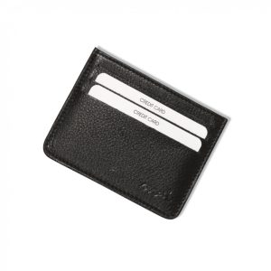 Protège CB Barrière RFID 6 cartes Cuir Noir