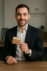 Protège CB Barrière RFID 6 cartes Cuir Crème