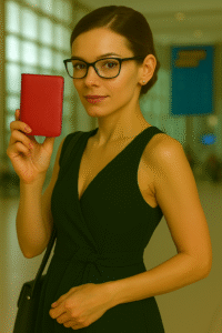 Protège-passeport Rouge