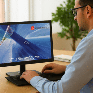 Filtre anti lumière bleue pour Ordinateur 17" ou inférieur