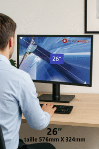 Filtre anti lumière bleue pour Ordinateur 26" ou inférieur