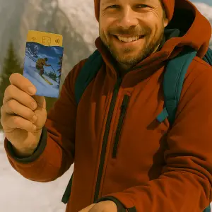Protège-CB Montagne Skieur 1