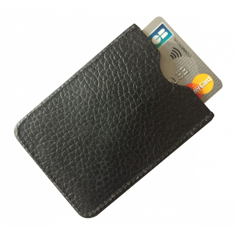 Protège CB Barrière RFID 1 carte Cuir Noir Protège CB Barrière RFID 1 carte Cuir Noir