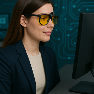 Clips Anti-Lumière Bleue BlueCat Screen™ – Protégez Vos Yeux des Écrans Sans Changer de Lunettes Taille L