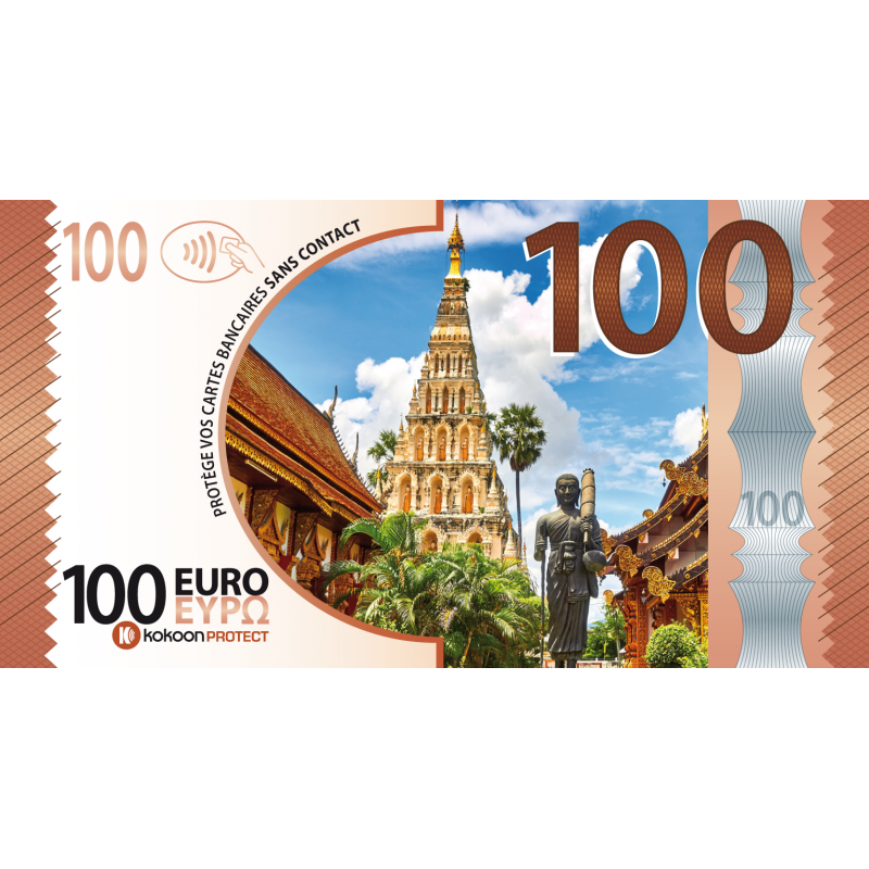 Billet Barrière RFID Kokoon Banknote Visuel Thaïlande Billet Barrière RFID Kokoon Banknote Visuel Thaïlande