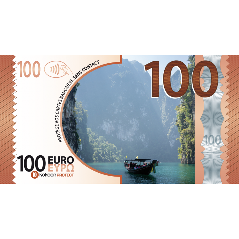 Billet Barrière RFID Kokoon Banknote Visuel Thaïlande Billet Barrière RFID Kokoon Banknote Visuel Thaïlande