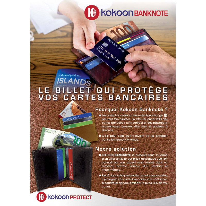 Billet Barrière RFID Kokoon Banknote Visuel Thaïlande Billet Barrière RFID Kokoon Banknote Visuel Thaïlande