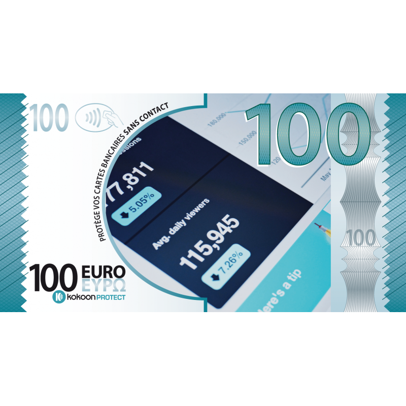Billet Barrière RFID Kokoon Banknote Visuel City Billet Barrière RFID Kokoon Banknote Visuel City