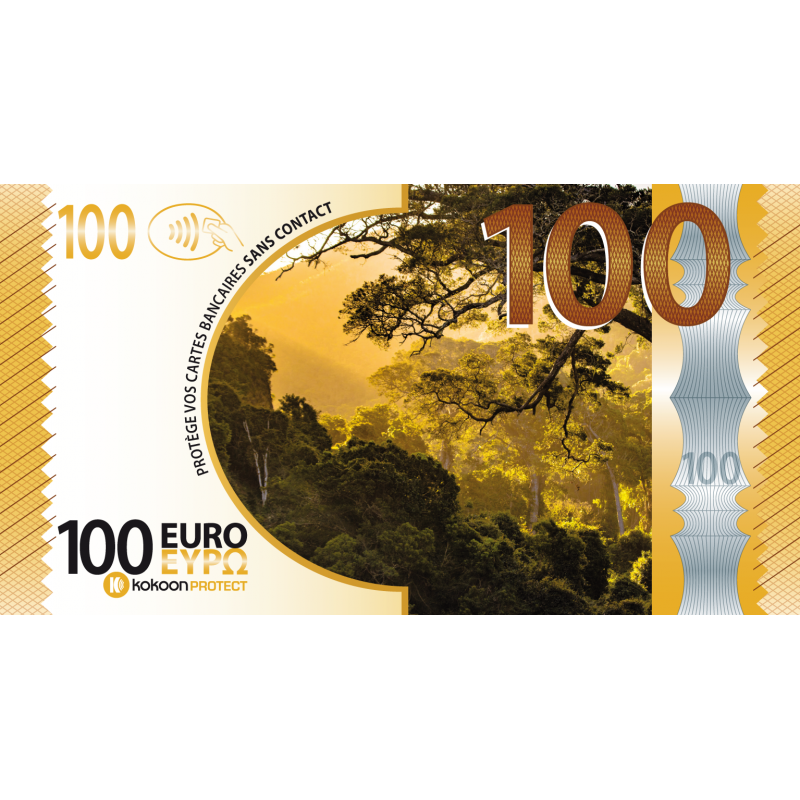 Billet Barrière RFID Kokoon Banknote Visuel Automne Billet Barrière RFID Kokoon Banknote Visuel Automne