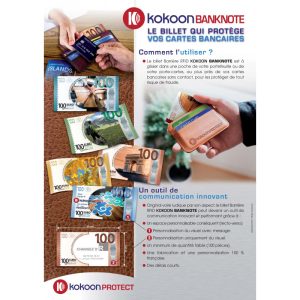 Billet Barrière RFID Kokoon Banknote Visuel Golf