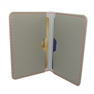 Protège-CB Simili cuir 2 cartes Gris