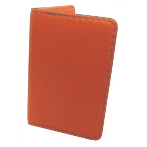 Protège-CB Simili cuir 2 cartes Orange