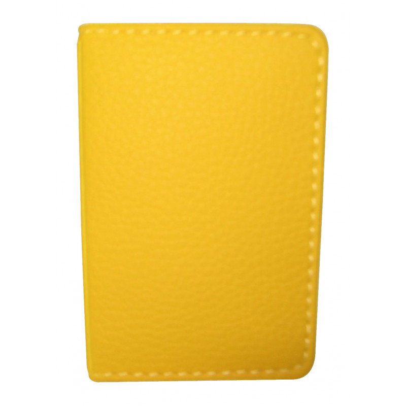 Protège-CB Simili cuir 2 cartes Jaune Protège-CB Simili cuir 2 cartes Jaune