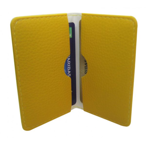 Présentoir de 16 Protège CB Barrière RFID en simili cuir 2 cartes