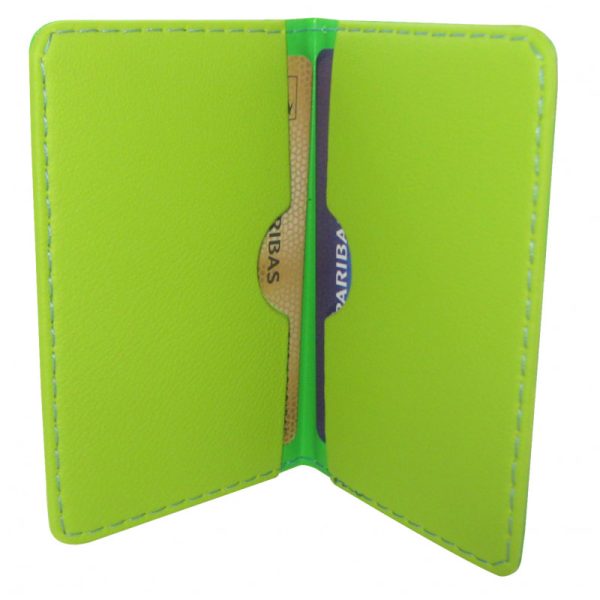 Présentoir de 16 Protège CB Barrière RFID en simili cuir 2 cartes