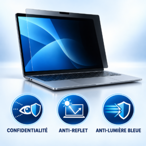 Filtre de confidentialité anti  lumière bleue pour ordinateur 12.5  FT 277*157mm