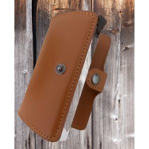 Portefeuille Barrière RFID Metal & Cuir PU Marron