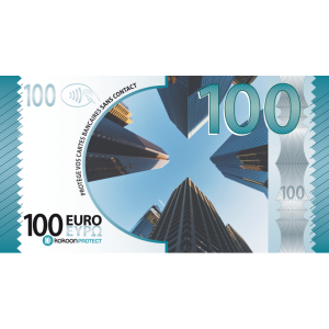 Présentoir de 12 Billets Barrière RFID Kokoon Banknote assortis