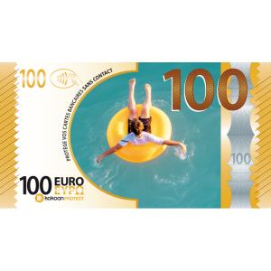 Présentoir de 12 Billets Barrière RFID Kokoon Banknote assortis