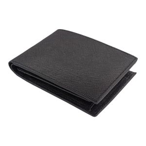 Portefeuille Barrière RFID 6 cartes Cuir Noir