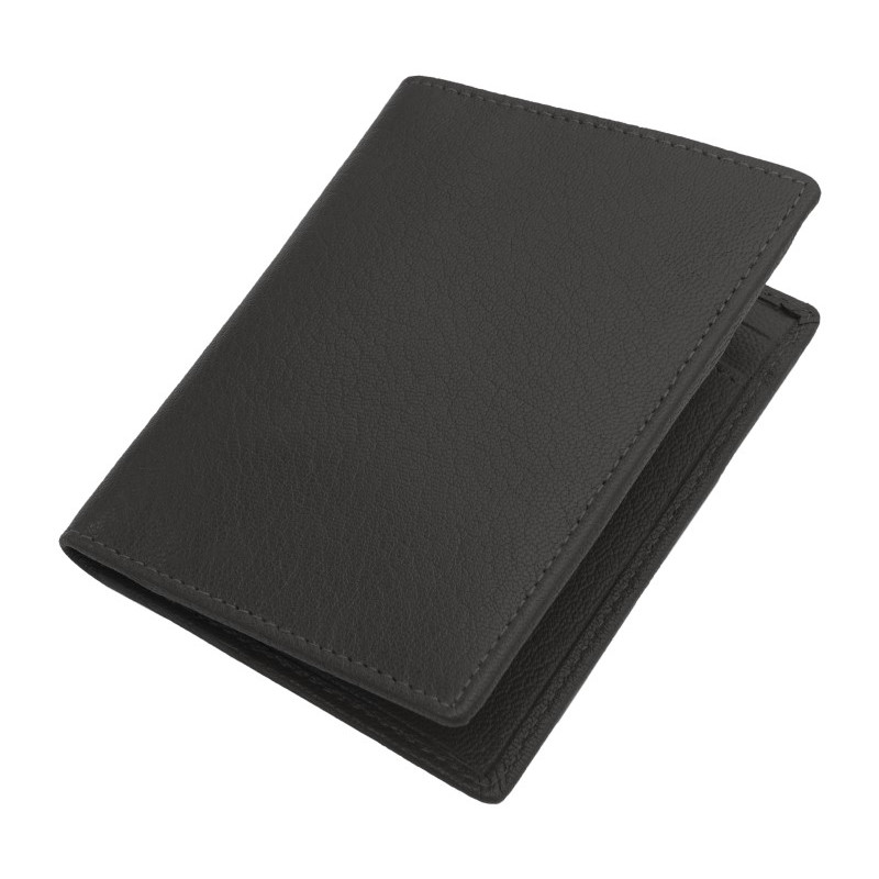 Portefeuille Barrière RFID 8 cartes Cuir Noir Portefeuille Barrière RFID 8 cartes Cuir Noir