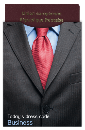 Protège passeport biométrique Dress Code Business Kokoon™