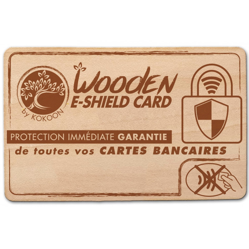 Carte Barrière RFID WOOD E-SHIELD Carte Barrière RFID WOOD E-SHIELD