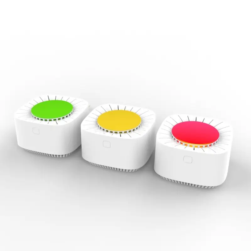 CAPTEUR DE CO2, alerte par variation de couleur, avec alarme automatique et connexion wifi CAPTEUR DE CO2, alerte par variation de couleur, avec alarme automatique et connexion wifi