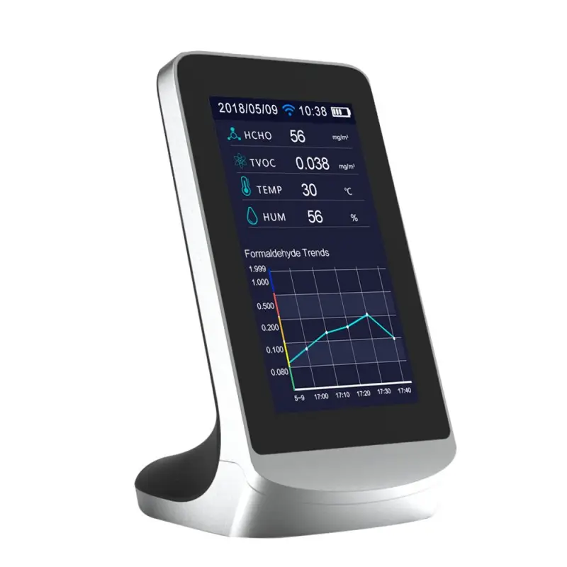 KAPM80 Détecteur de qualité de l’air multifonctions avec écran LCD KAPM80 Détecteur de qualité de l'air multifonctions avec écran LCD