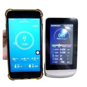 KAPM80 Détecteur de qualité de l'air multifonctions avec écran LCD