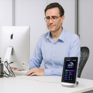 KAPM80 Détecteur de qualité de l'air multifonctions avec écran LCD