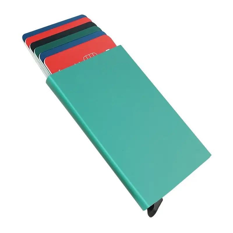 Porte cartes Barrière RFID Aluminium couleur Porte cartes Barrière RFID Aluminium couleur