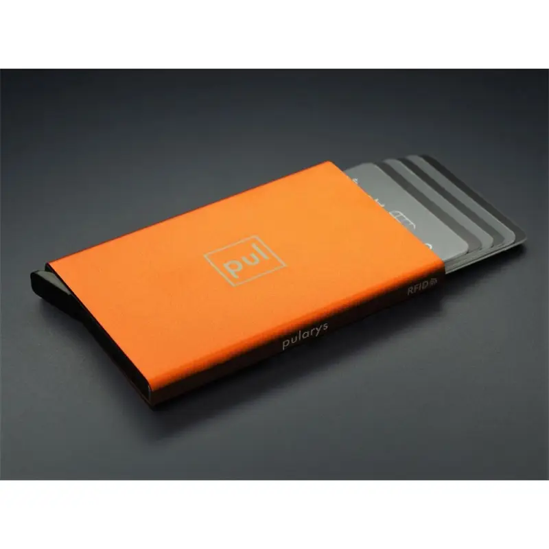 Porte cartes Barrière RFID Aluminium couleur Porte cartes Barrière RFID Aluminium couleur
