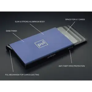Porte cartes Barrière RFID Aluminium couleur