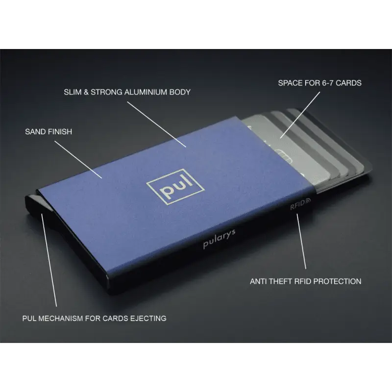 Porte cartes Barrière RFID Aluminium couleur Porte cartes Barrière RFID Aluminium couleur