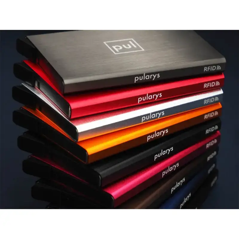 Porte cartes Barrière RFID Aluminium couleur Porte cartes Barrière RFID Aluminium couleur