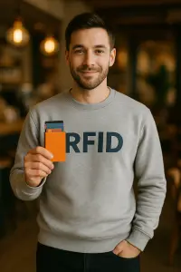 Porte cartes Barrière RFID Aluminium couleur