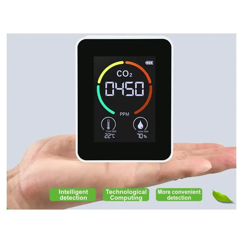 – Détecteur de qualité de l’air en CO2 avec écran LCD - Détecteur de qualité de l’air en CO2 avec écran LCD