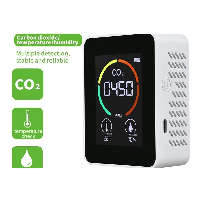 – Détecteur de qualité de l’air en CO2 avec écran LCD - Détecteur de qualité de l’air en CO2 avec écran LCD