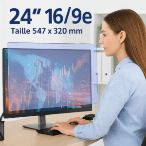 Protection d'écran BLUECAT PLATINUM  24 16/9e taille 547*320 mm