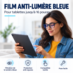 PACK DE 10 PROTECTION ANTI LUMIERE BLEUE POUR TOUTES LES TABLETTES