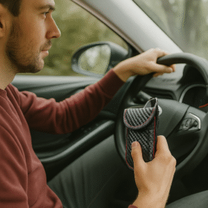 Pochette Anti-Ondes pour Clés de Voiture – Protection Contre le Mouse Jacking