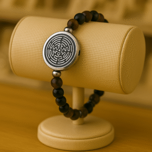 BRACELET HOMME ANTI-ONDES « ŒIL DE TAUREAU + OBSIDIENNE »