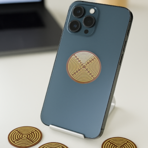 LOT DE 5 PATCHS UNIVERSELS GOLD, badge de protection anti ondes pour smartphones