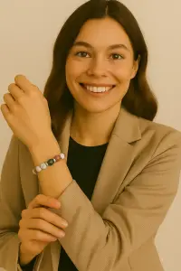 BRACELET HOWLITE & RHODONITE