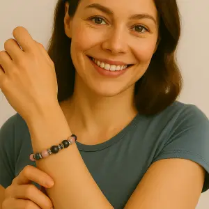 BRACELET QUARTZ ROSE & KAMBABA