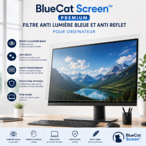 Protection d’écran BlueCat Screen PREMIUM pour Ordinateur  32 pouces (398X708mm)