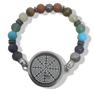 BRACELET ANTI-ONDES « 7 CHAKRAS » avec pierres naturelles